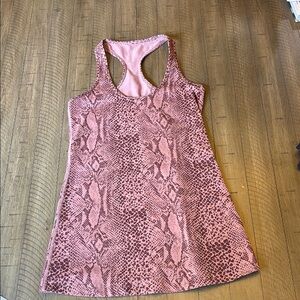 lululemon athletica Pink Snake Print Tank Top